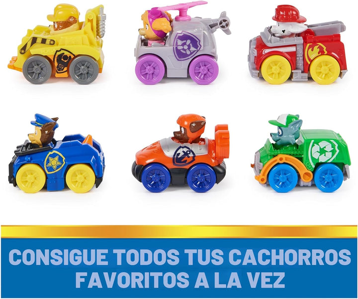 Paw Patrol: Pup Squad Racers, juego de regalo de vehículos de 6 pie...