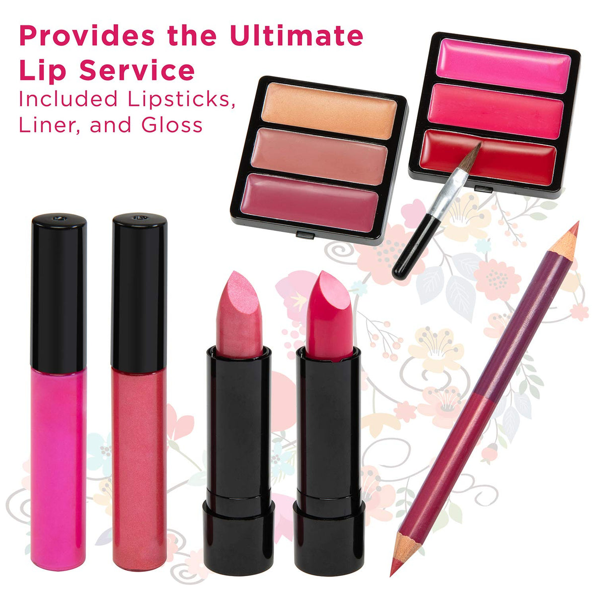 Vokai Kit de maquillaje \u2013 32 sombras de ojos, 6 brillos de lab...