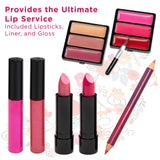 Vokai Kit de maquillaje \u2013 32 sombras de ojos, 6 brillos de lab...
