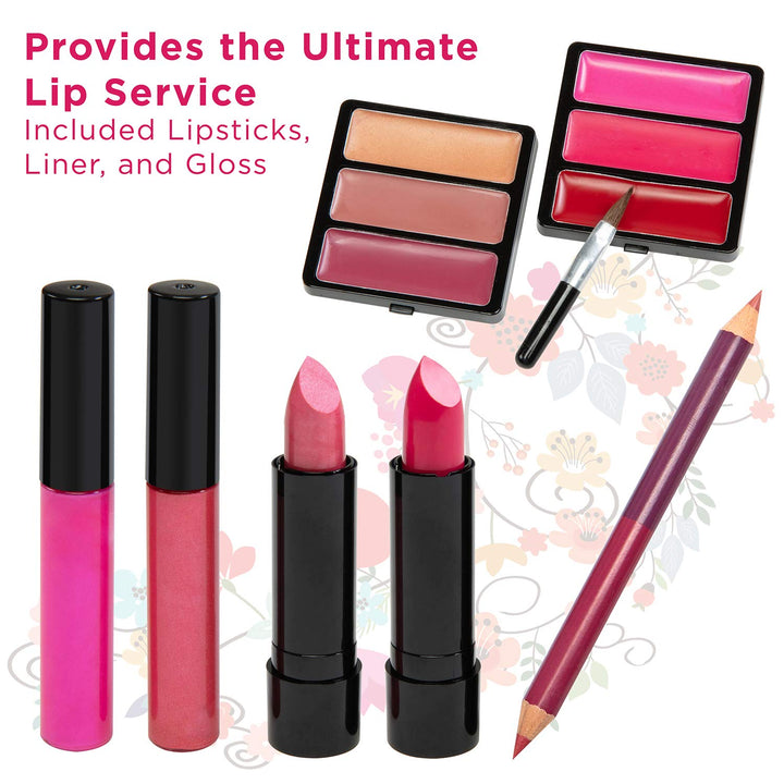 Vokai Kit de maquillaje \u2013 32 sombras de ojos, 6 brillos de lab...