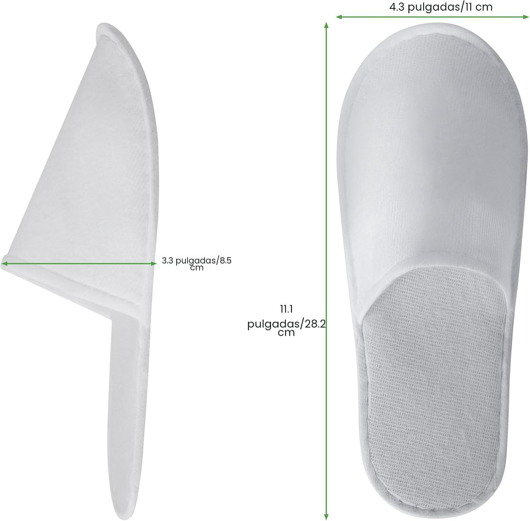 UrbanRoots 28 pares de pantuflas desechables para invitados, pantuf...