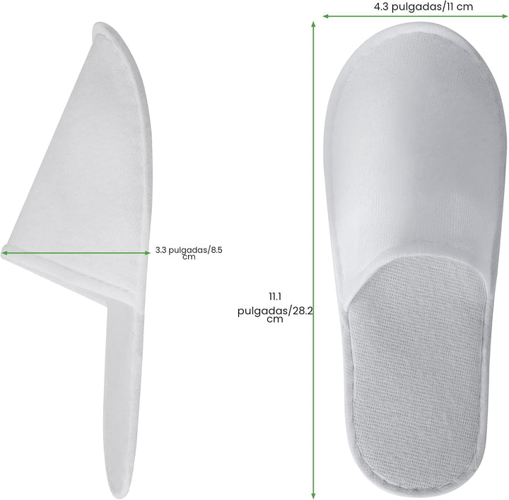 UrbanRoots 28 pares de pantuflas desechables para invitados, pantuf...