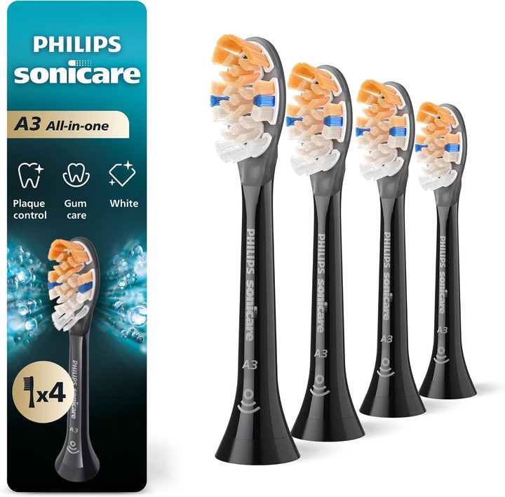 Philips Sonicare Cabezales de cepillo todo en uno A3, paquete de 4,...