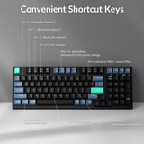Keychron Teclado inalámbrico B35, 2.4 GHz\/Bluetooth 96% teclado de...