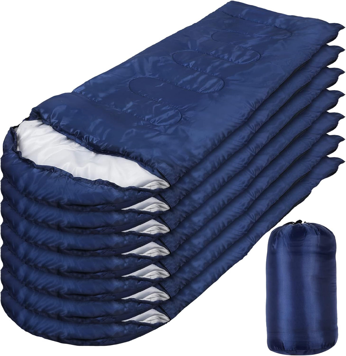 10 Piezas Sacos de Dormir al Por Mayor para Donación a Personas Sin Hogar Refugio Adultos 0 Grados Sacos de Dormir Impermeables con Saco de Compresión para Clima Frío Emergencia Senderismo