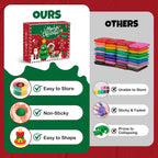 Kit de arcilla seca al aire para niños, modelado de Navidad, juego de