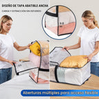 TAILI Paquete de 4 bolsas de mudanza transparentes con correas de mochila ajustables, suministros de mudanza, alternativa de cajas de mudanza, contenedores de almacenamiento resistentes para embalaje