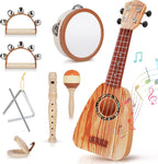 Vanplay Kids Guitar Set - Juguetes musicales para niños de 2 y 3 años, regalos de cumpleaños