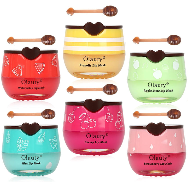 6 PZA Máscara Labial de Abeja Miniling, Bálsamo Labial de Miel a Gr...