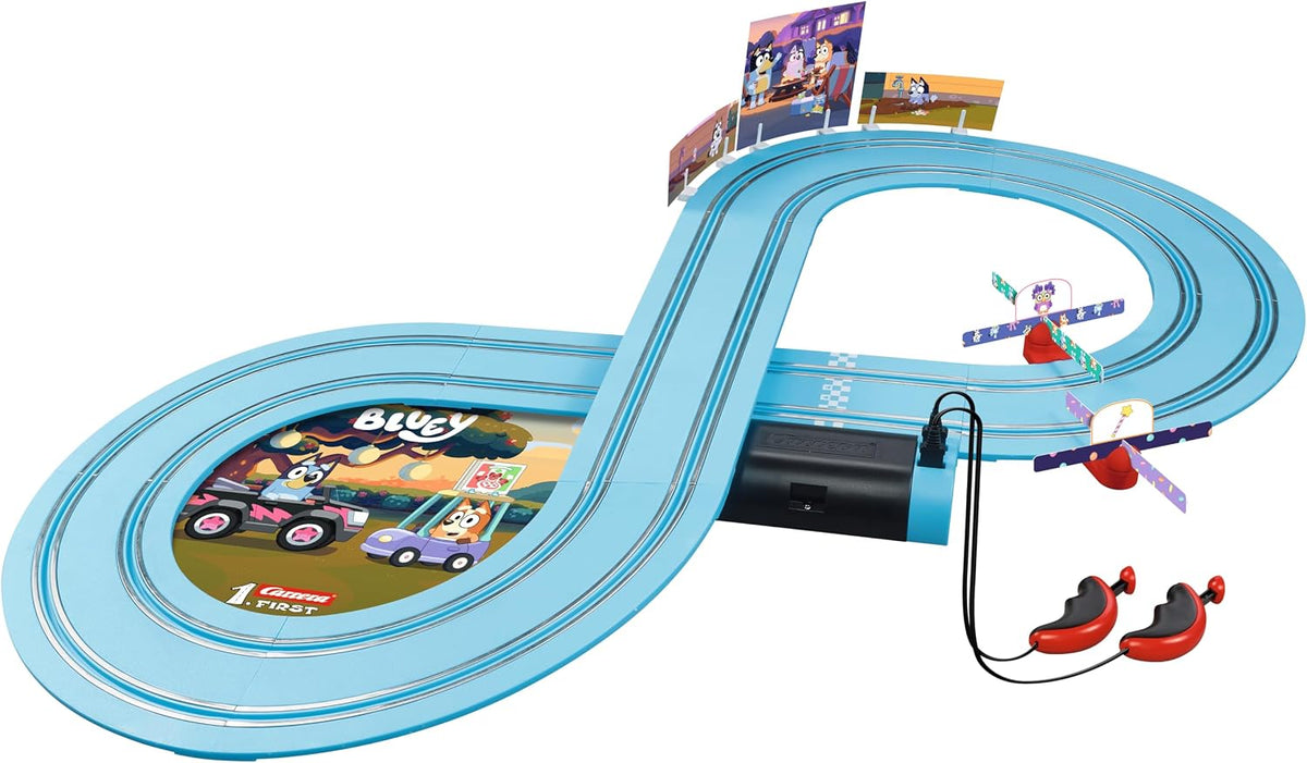 Carrera Primer juego de pista de carreras Bluey Toy Slot Car - Bluey