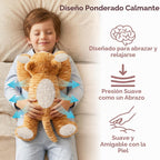Niuniu Daddy Animal de peluche con peso de gato naranja, almohada de
