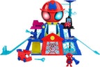Marvel Spidey y sus increíbles amigos Rescue-Webs Web-Quarters Playset