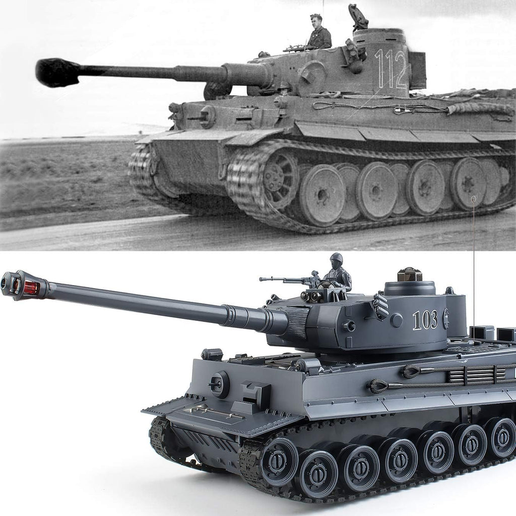 BEAURE Rc Tanks, 1:28 WW2 - Juguetes de tanque del ejército alemán de tigre