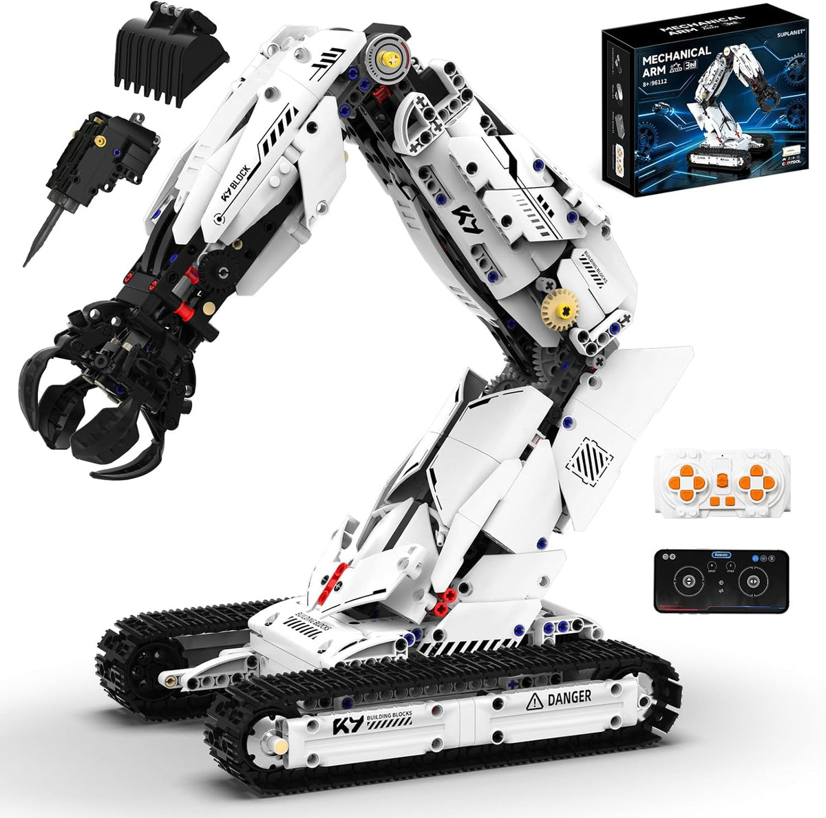 Set de Construcción Robot Arm 3 en 1 para Niños (Edad 8-14) con RC y APP