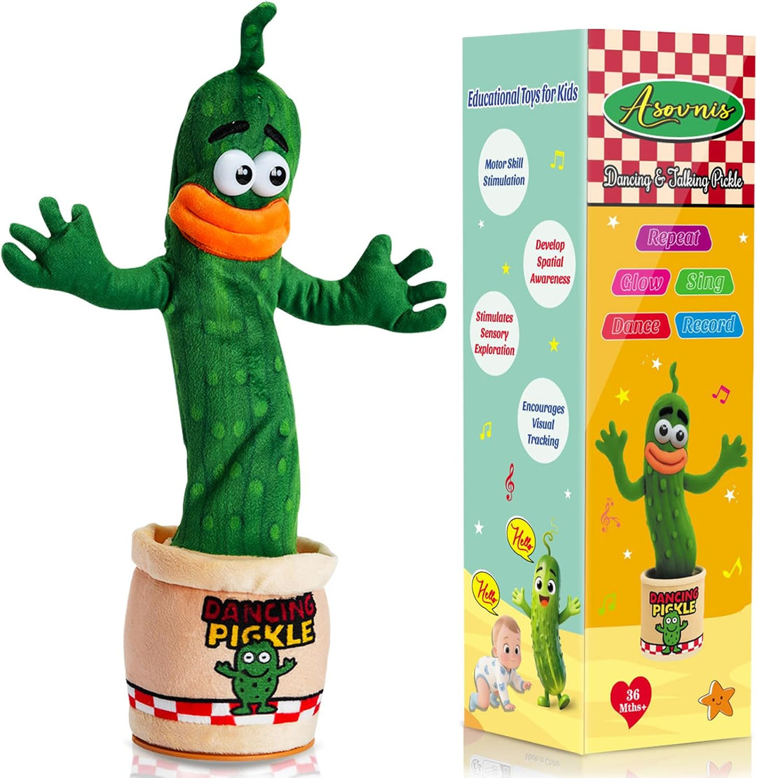 Juguete de pepinillo que habla bailando para bebés