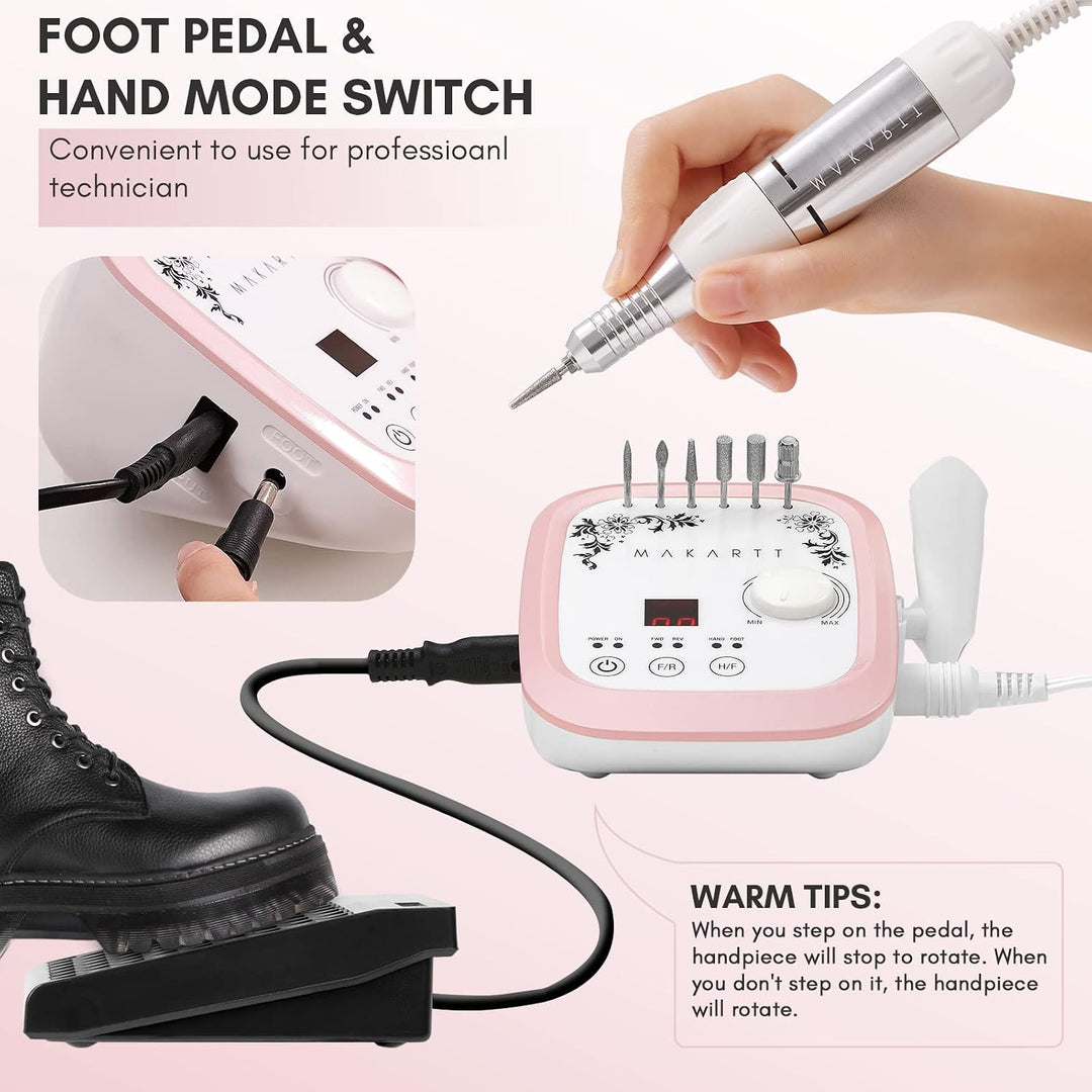Makartt Taladro de Uñas - Máquina Profesional de Lima de Uñas Eléct...