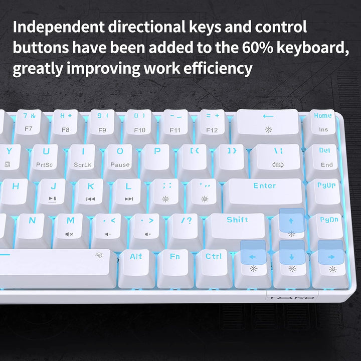 DIERYA T68SE - Teclado mecánico para juegos, 60%, ultra compacto, m...