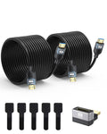 Cable HDMI 8K de 20 pies, paquete de 2, compatible con monitor