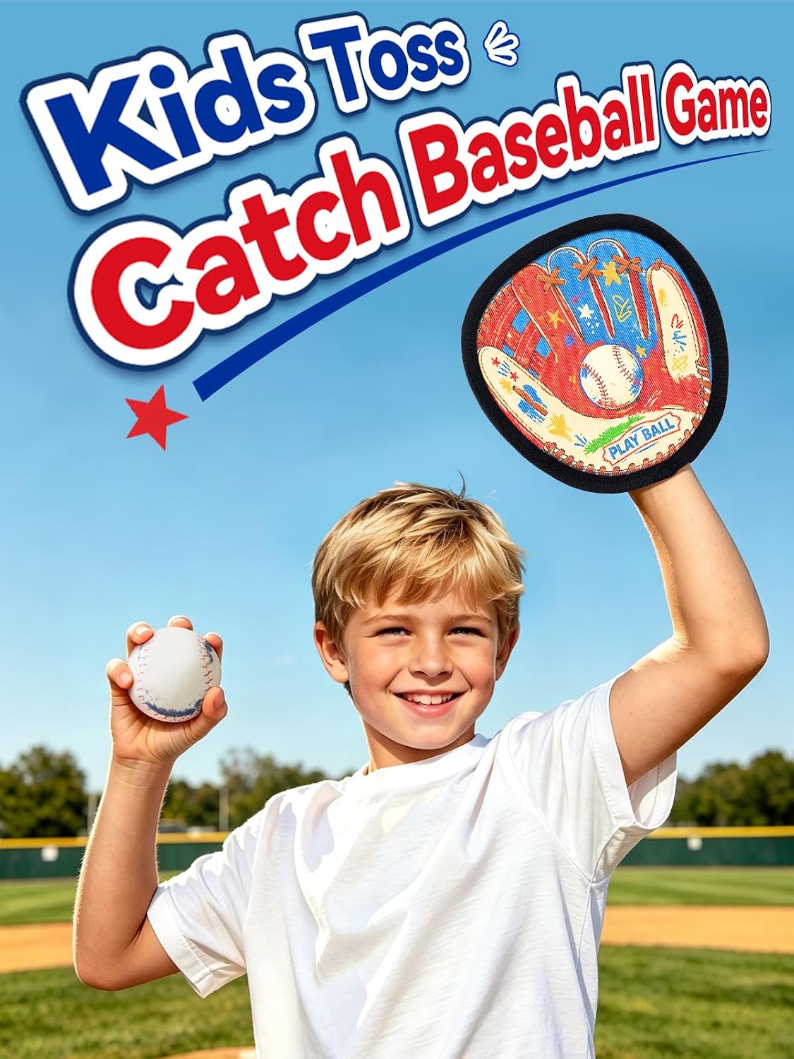 Juego de pelota para lanzar y atrapar, juguetes para niños de 3, 4, 5, 6, 7