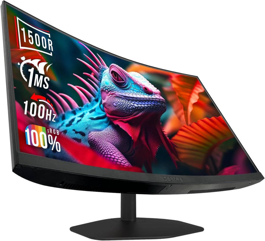 Sceptre Nuevo Monitor Curvo para Juegos de 27 Pulgadas 1500R 100Hz...