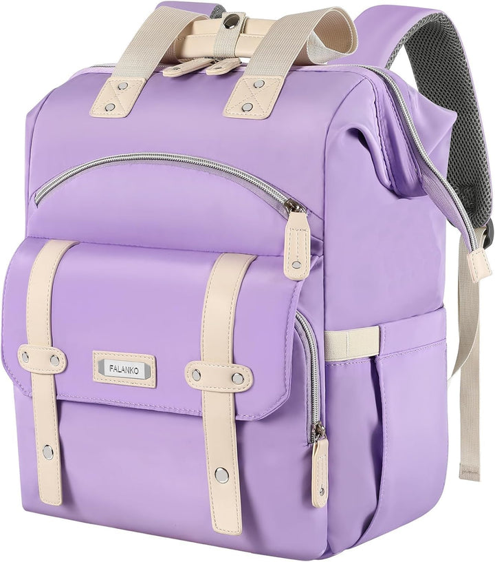 FALANKO Mochila antirrobo para laptop para mujer, con puerto de car...
