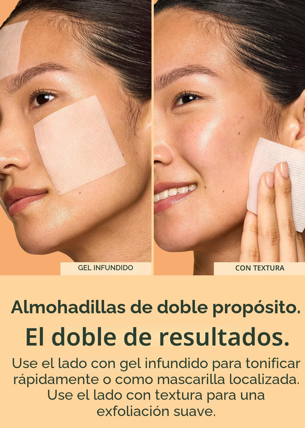 Rael Almohadillas de tóner, almohadilla de algodón para la cara, do...