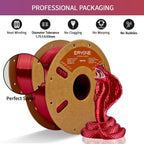 ERYONE Filamento PLA de seda para impresora 3D, 0.069 pulgadas +\/-...