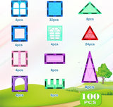 100 PIEZAS Azulejos Magnéticos Juguetes para Niños - Juego de Const...