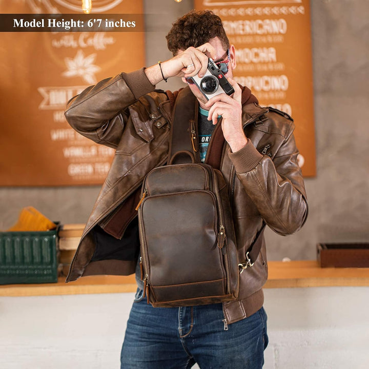 Polare - Bolso bandolera estilo moderno para hombre, para viaje\/se...