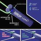 ZipString Juguete de cuerda Luma que brilla en la oscuridad