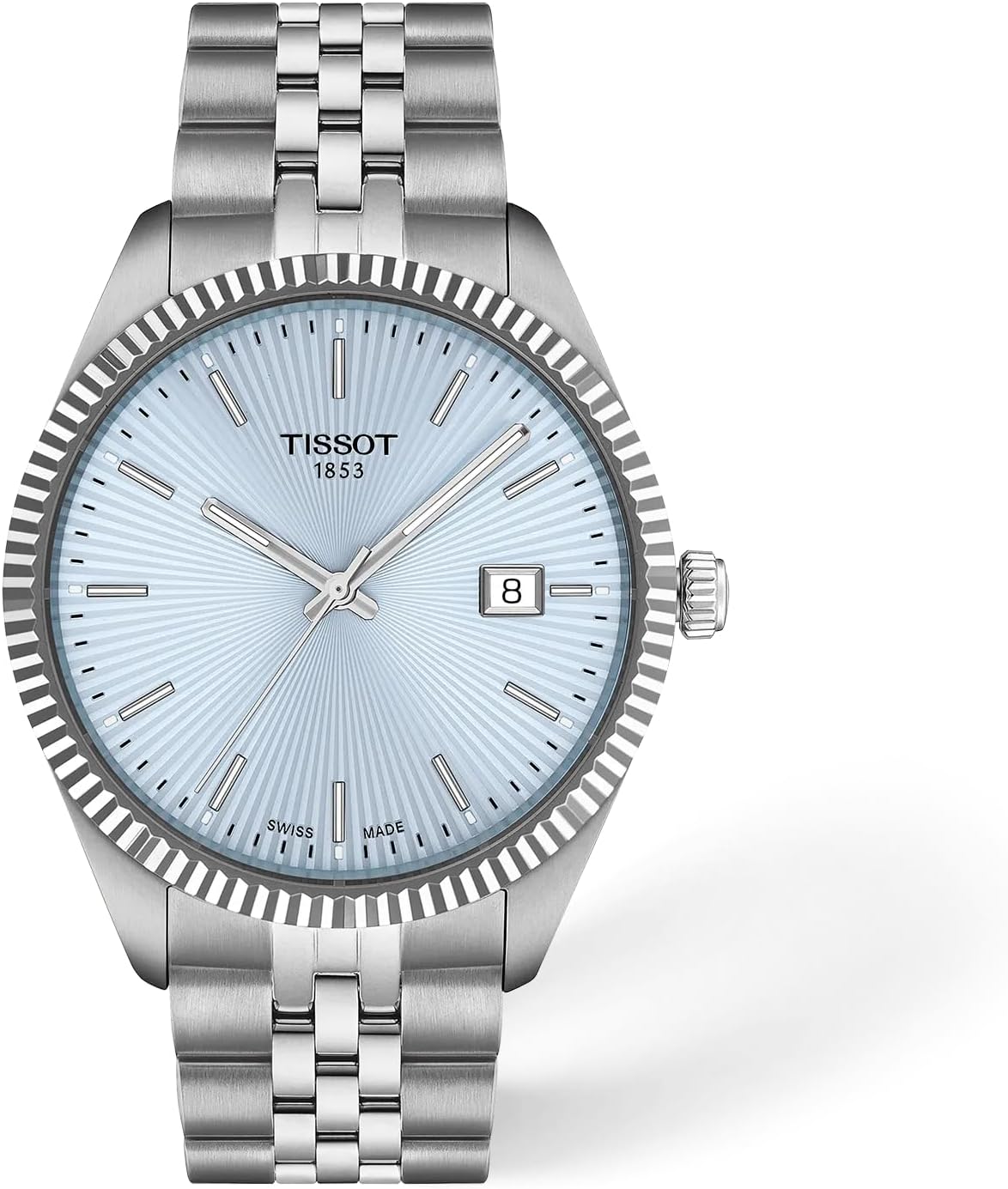 Tissot Ballade, cuarzo suizo, 1.575 en, esfera azul hielo, reloj para hombre