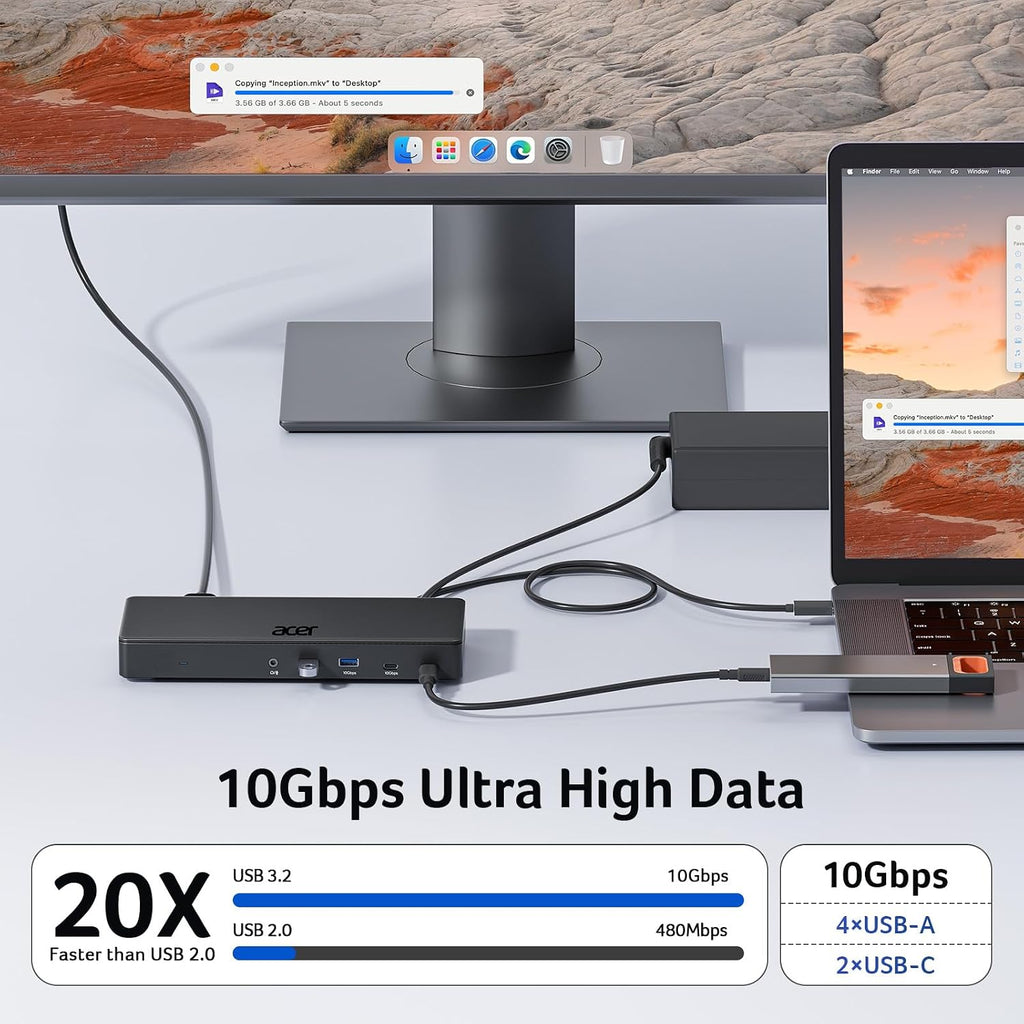 Acer, ODK480, hub USB, alimentado