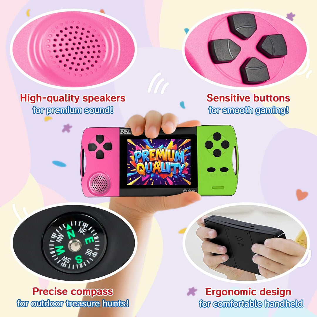Juegos de mano para niños con pantalla grande IPS de 3.5 pulgadas i...