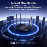 Tenda Enrutador WiFi 6, AX3000 Router inalámbrico Gigabit de doble...