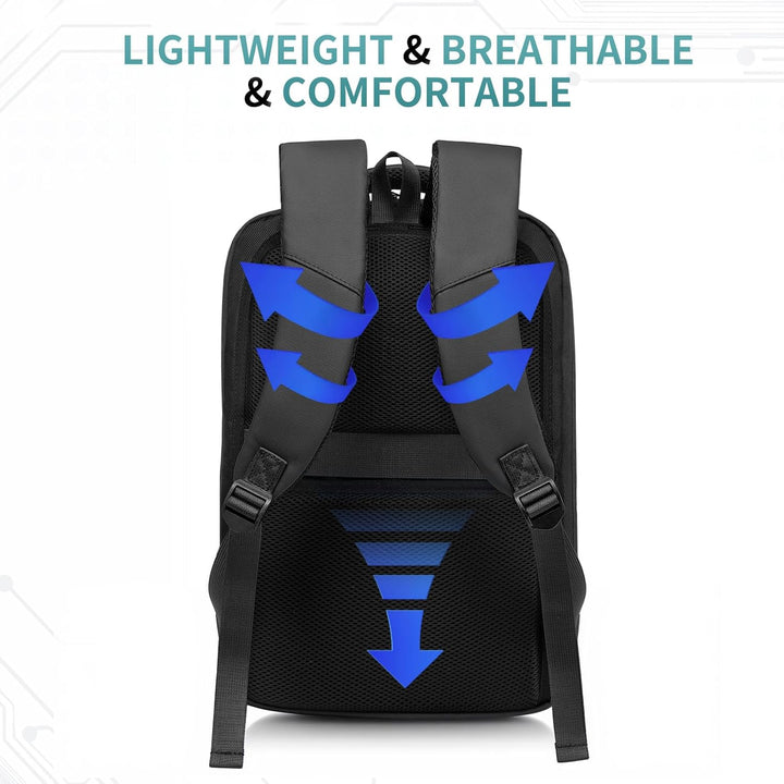 SUIKIHUM Mochila delgada a prueba de golpes para laptop para hombre...
