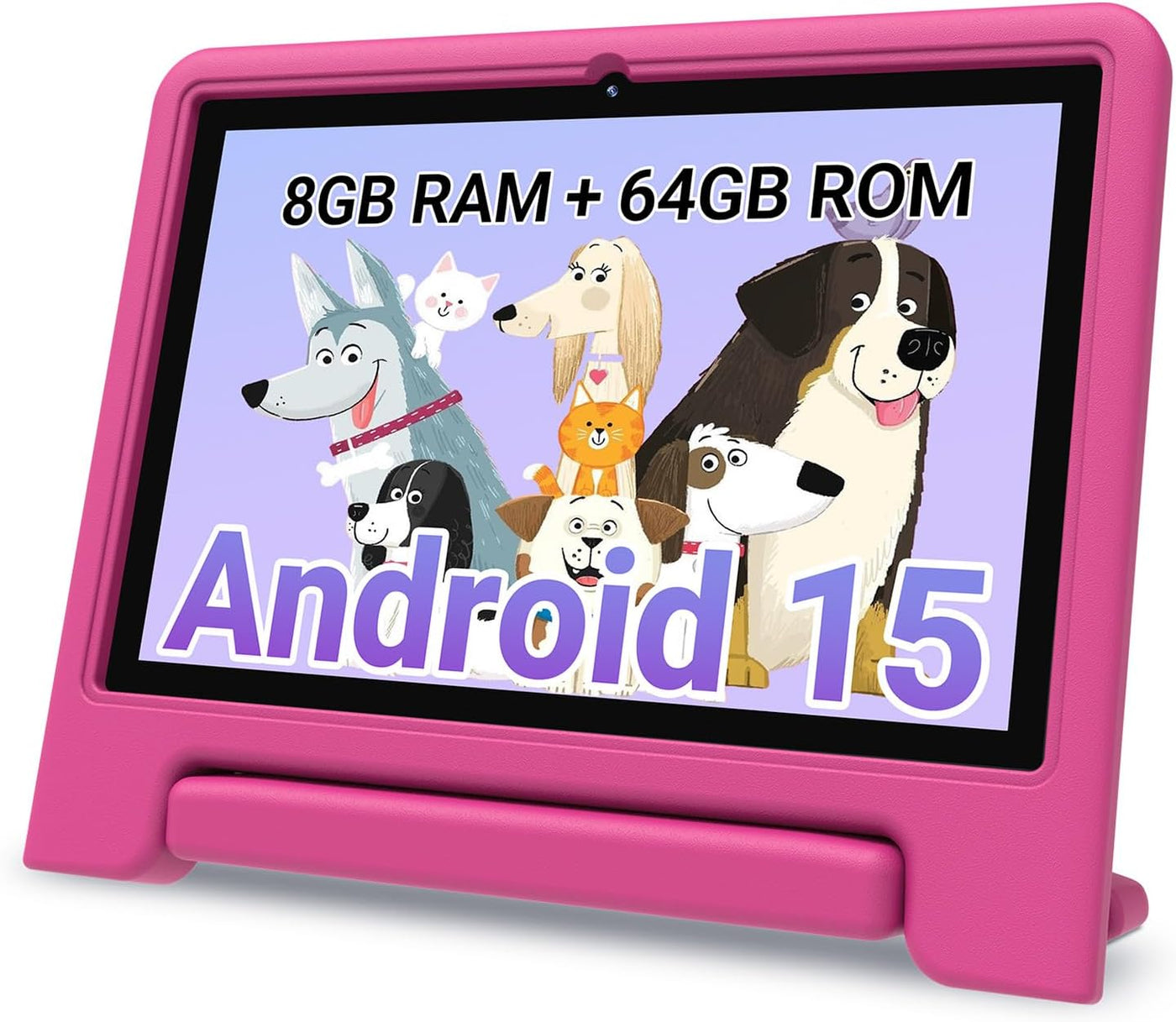 Tablet para niños 2025, tableta Android 15 de 10.1 pulgadas para ni...