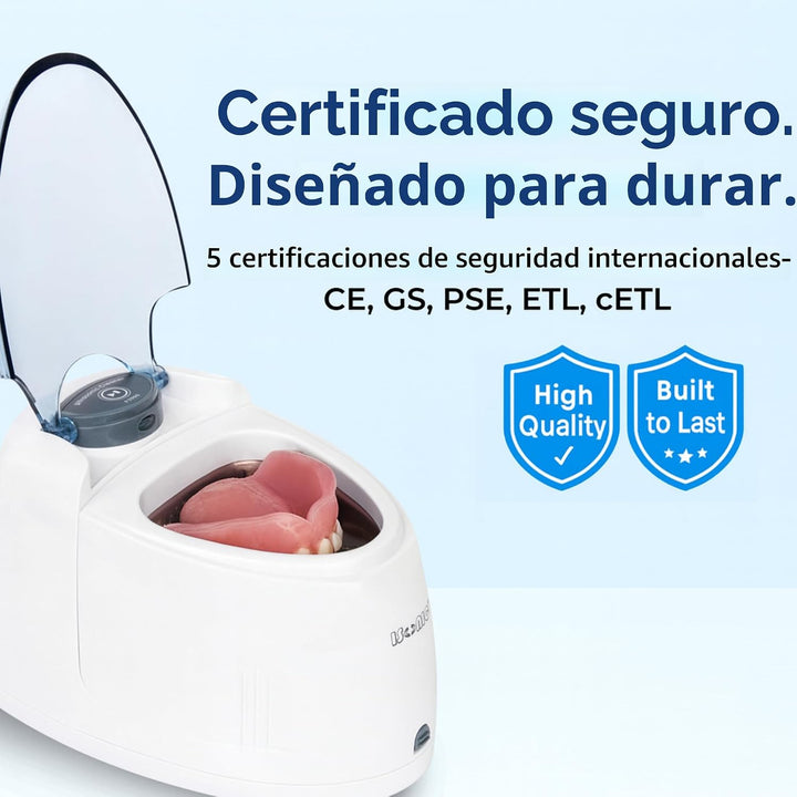 iSonic Limpiador ultrasónico de dentadura\/alineador\/retenedor par...