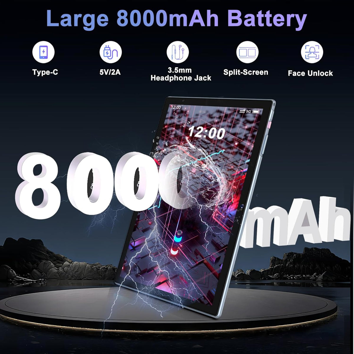 DEERTiME Tablet Android 14 Tablets 10.1 pulgadas con 22GB RAM 128GB...