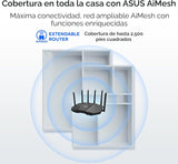 ASUS RT-BE90U Tri-Band WiFi 7 Router: Seguridad de red de grado com...