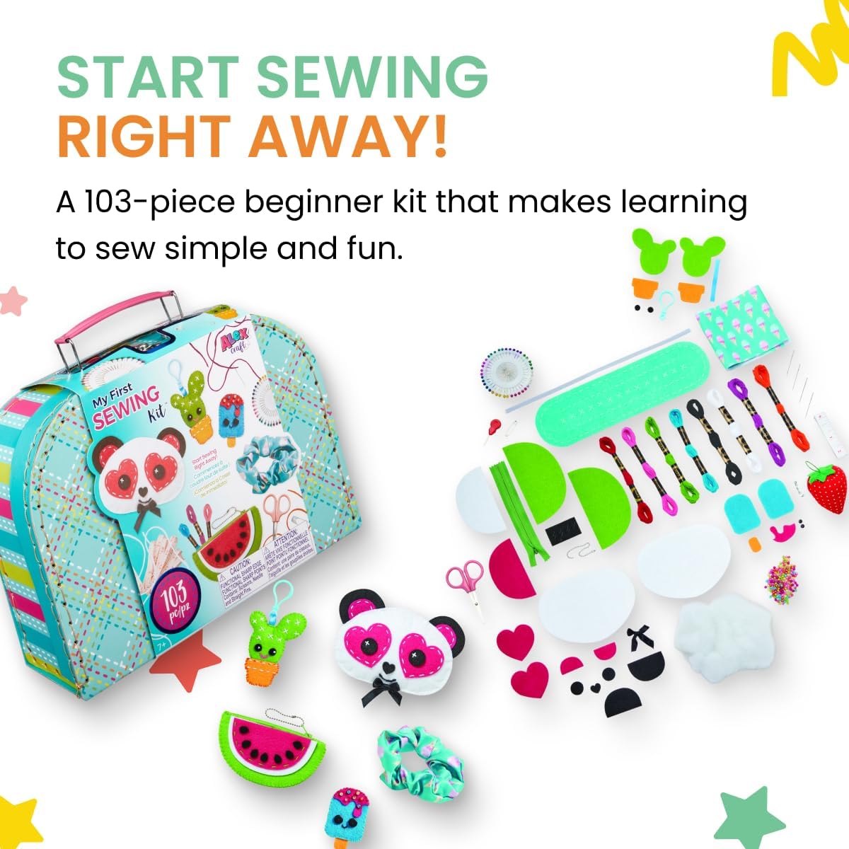 Kit de manualidades My Firsrt Sweing Kit de Alex Toys