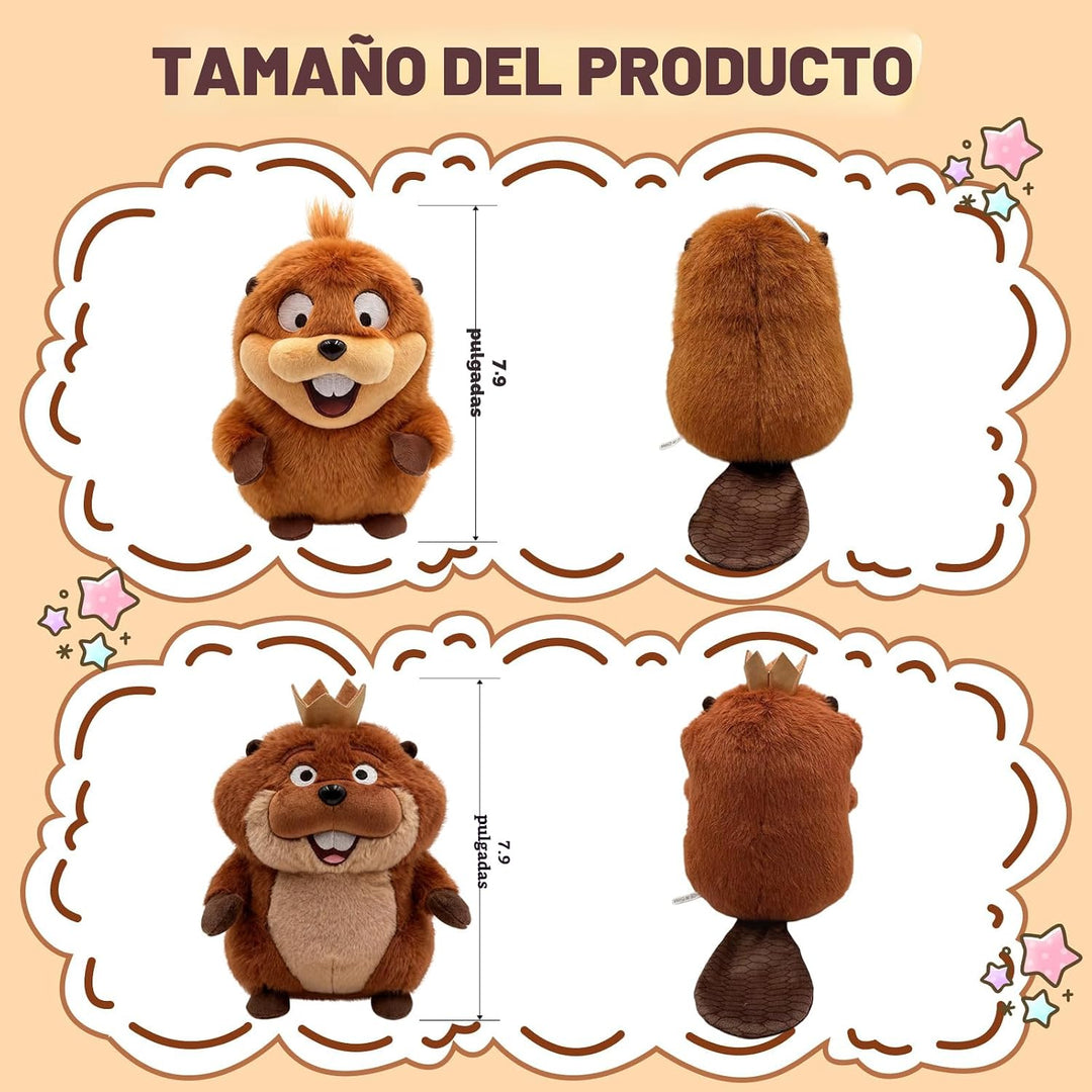 2 juguetes de peluche Hoppers, peluches de Mabel &amp; King George...