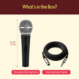 Pyle PDMIC59 - Micrófono vocal dinámico profesional, micrófono de m...