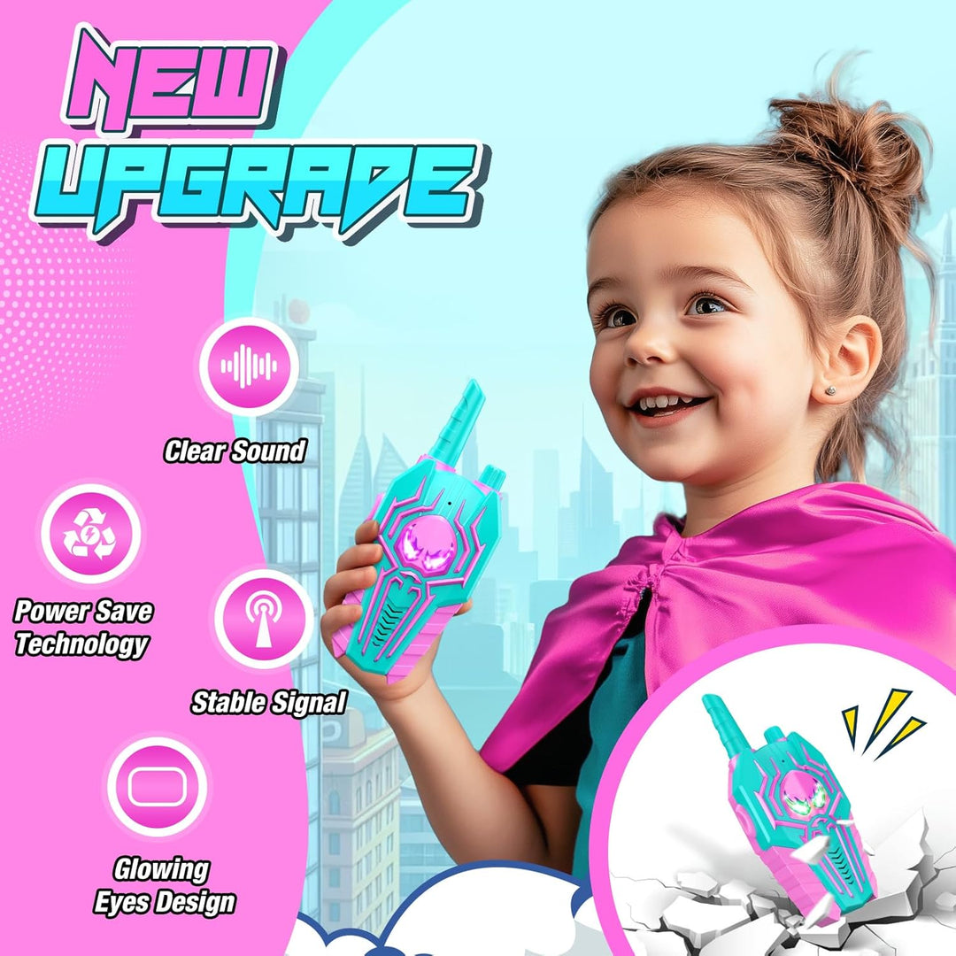 Walkie Talkies recargables para niñas: juguetes de cumpleaños regal...