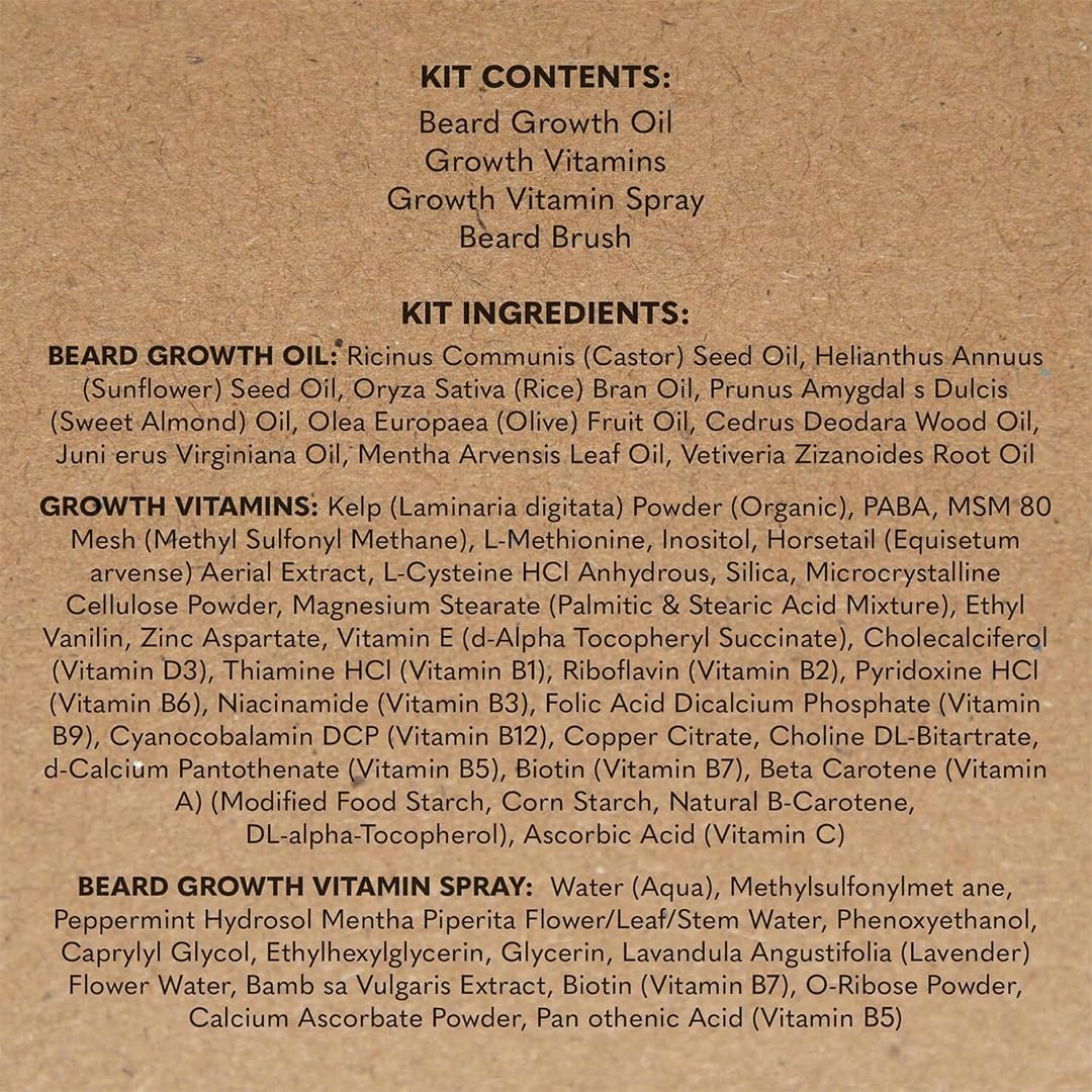 Kit Premium de Crecimiento de Barba Beard Club - Aceite de Crecimie...