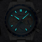 ADDIESDIVE Racing Chronograph Relojes para Hombre 3 Sub-diales 100M a Prueba de Agua