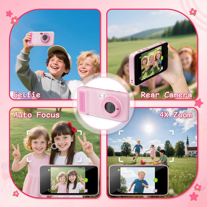 Gisotu Cámara digital AI, cámara AI para niños, reconocimiento de t...