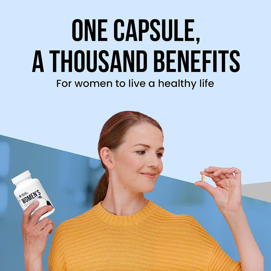Wound Care Plus Multivitamínico para mujer, complejo completo de vi...