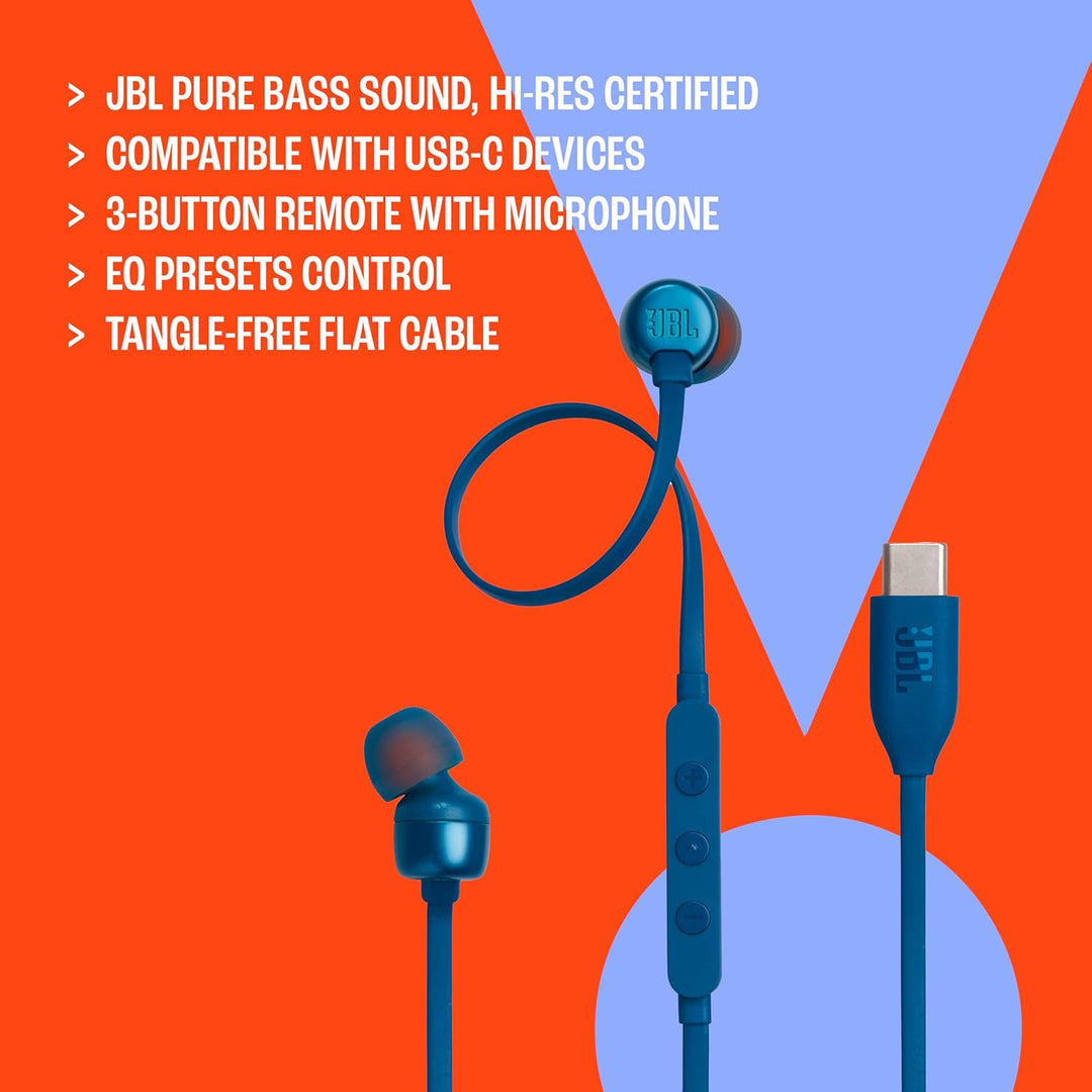 JBL Tune 310C - Auriculares intrauditivos con cable de