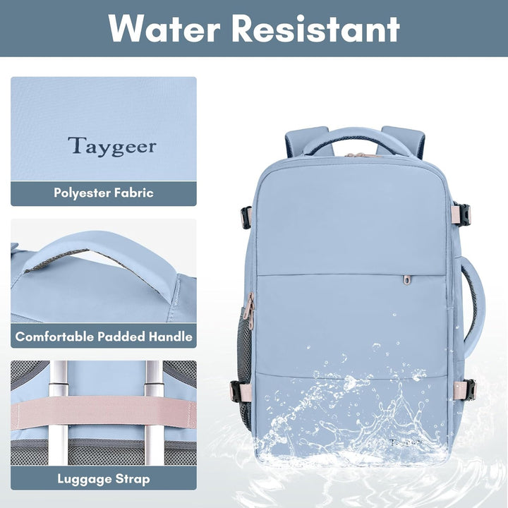 Taygeer Mochila para laptop para mujer, aprobada por la TSA con com...