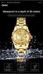 OPK Relojes para Mujer Estilo Business, Reloj Femenino con Correa de Acero Inoxidable, Reloj de Muñeca para Damas